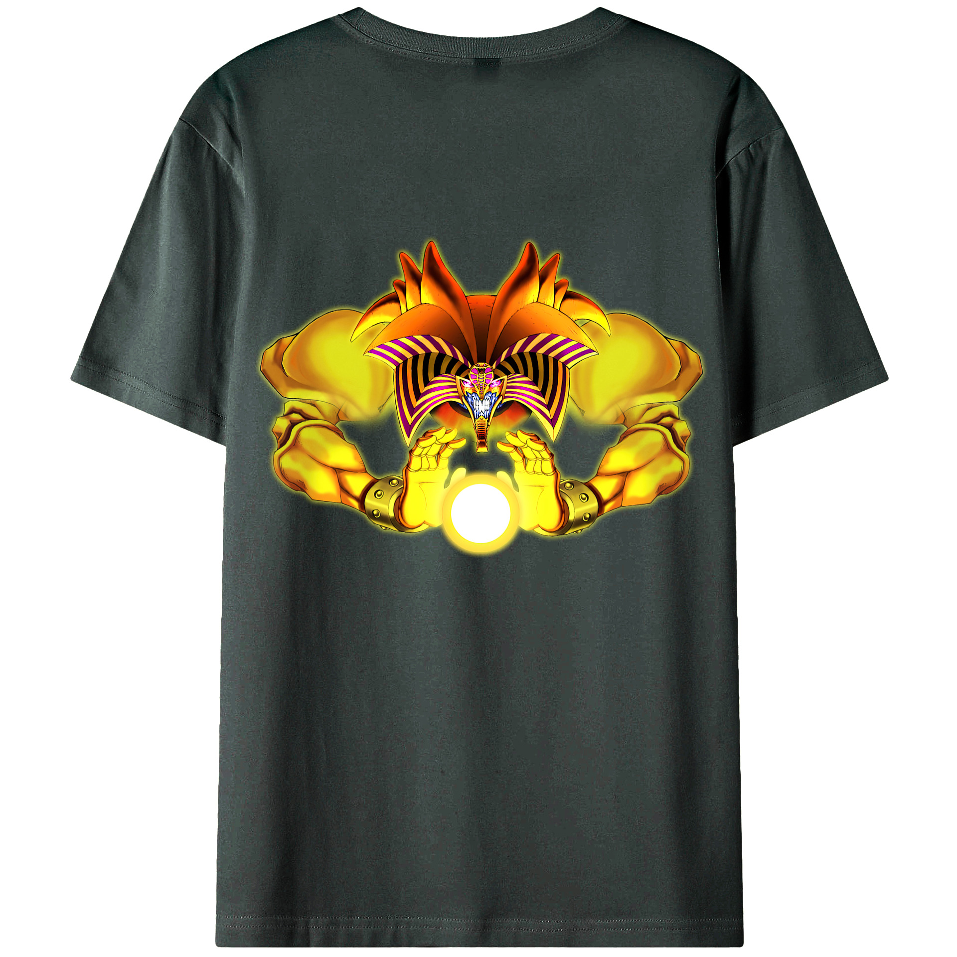（画像用） 遊☆戯☆王 Yu-Gi-Oh! 綿100％ メンズ半袖Tシャツ（バックプリント） 通気性